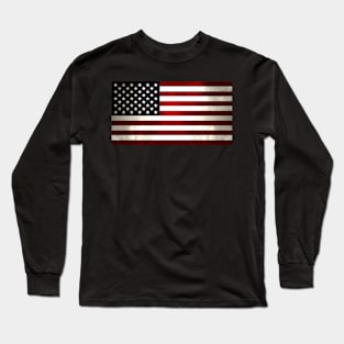 Star and Stripes - USA Flag - Dark Long Sleeve T-Shirt